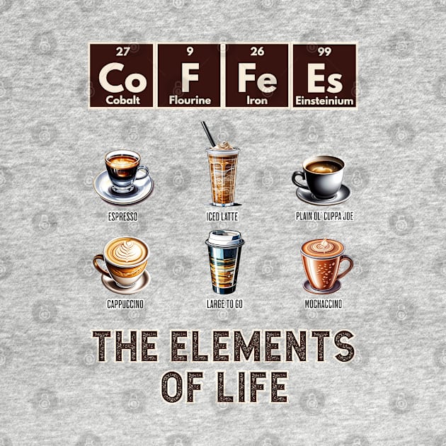 CoFFeEs: The Elements of Life with different coffee styles by Luxinda